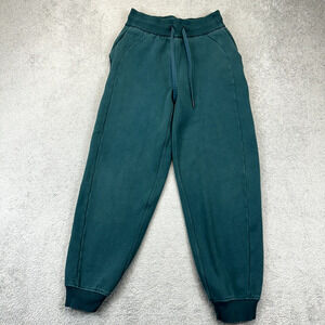 Lululemon Scuba HR High Rise Relaxed Jogger Sweatpants Green Womens 2